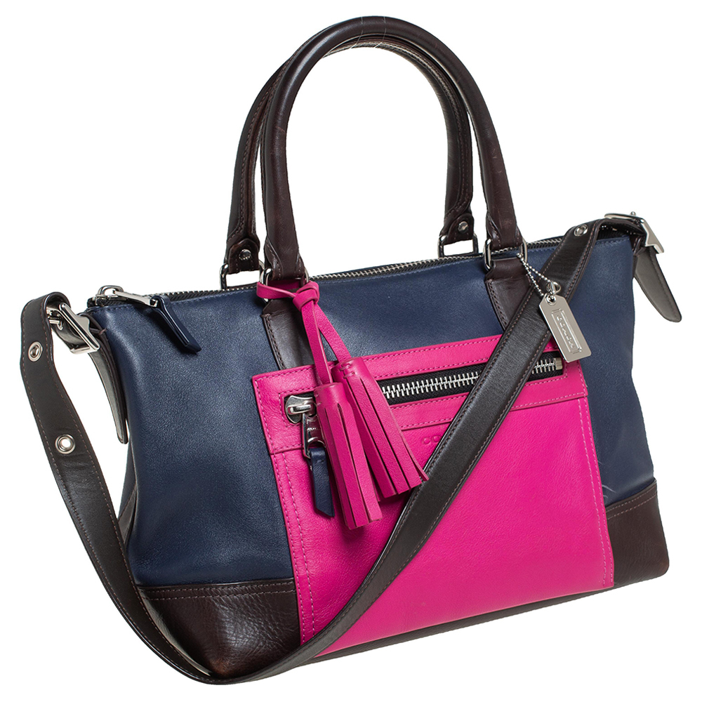 COACH Multicolor Leather Front Zip Tote - Picture 3 of 9